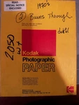 Vintage / Expired Kodak Ektacolor Photo Paper 37 Rc Y 8X10 (40) Sheets New. Price: $45.00.