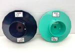 Kodak Thermal 6800/6850 Printer Paper Roll Flange Green Teal & Black Spindle Used. Price: $29.99.