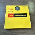 Kodak Glass Safelight Filter - 5 Inch Diameter Wratten Series Oa Early 1970S Open. Price: $14.99.