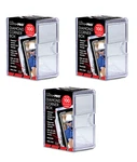 (3-PACK) Ultra Pro 100 Card 2-PIECE Diamond Corner Storage Box Slide Snap Lock New. Price: $19.99.