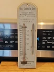 Antique Wooden Thermometer Paterson Jelsma Painting 12" Used. Price: $81.18.
