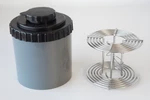 Tested Kindermann Plastic Developing Tank & 120 Format Stainless Steel Reel Used. Price: $40.00.