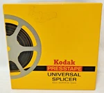 Kodak Presstape Universal Splicer Code 1437 550 8MM Super 16MM Film Box Kit Open. Price: $35.00.