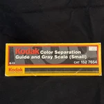 Kodak Color Separation Guide And Gray Scale (Q-13, Small) #1527654 New. Price: $30.00.