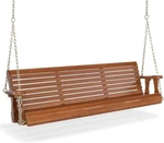 Vingli Heavy Duty Wooden Swing Bench 5 Ft Brown 880 Lbs For Outdoor Patio Garden New. Price: $120.52.