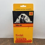 Vintage Kodak Black And White Film Paper Processing Kit New. Price: $21.98.