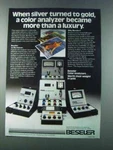 1981 Beseler PM3L PM4L PM1A PM2M PM2L Color Analyzer Ad Used. Price: $19.99.
