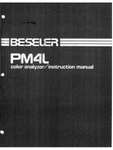 Beseler PM4L Color Analyzer Instruction Manual Reprint New. Price: $14.95.
